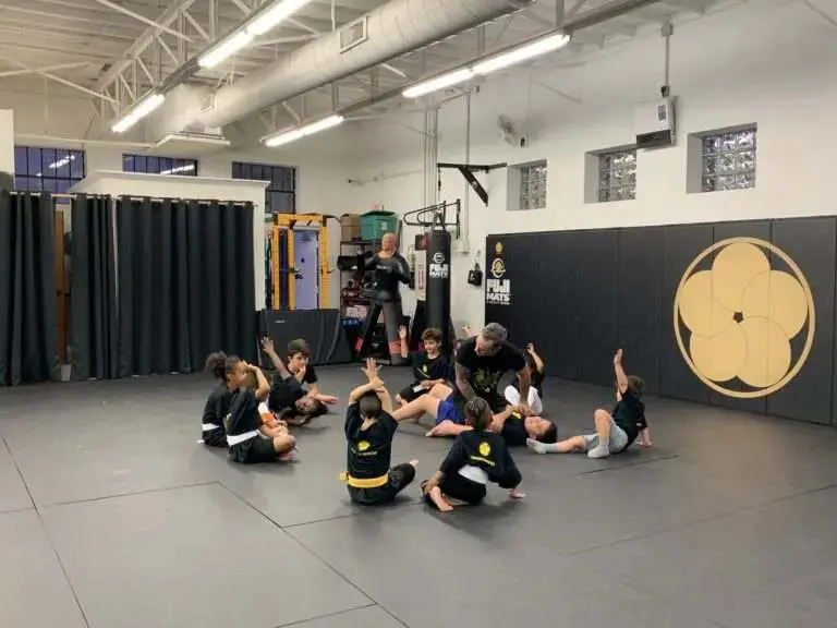 toddlers having fun during preschool martial arts lessons